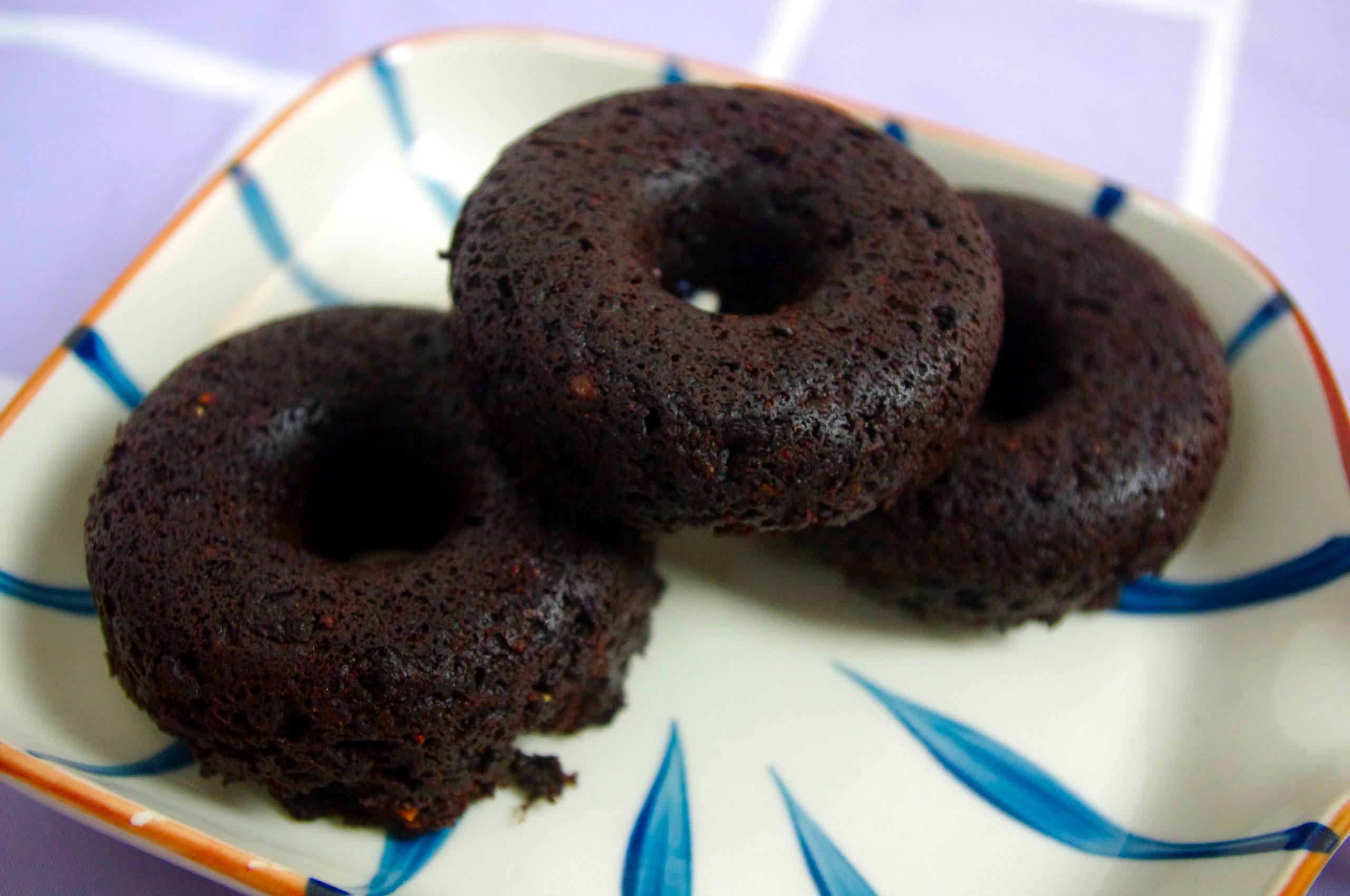 Donuts de camote y chocolate