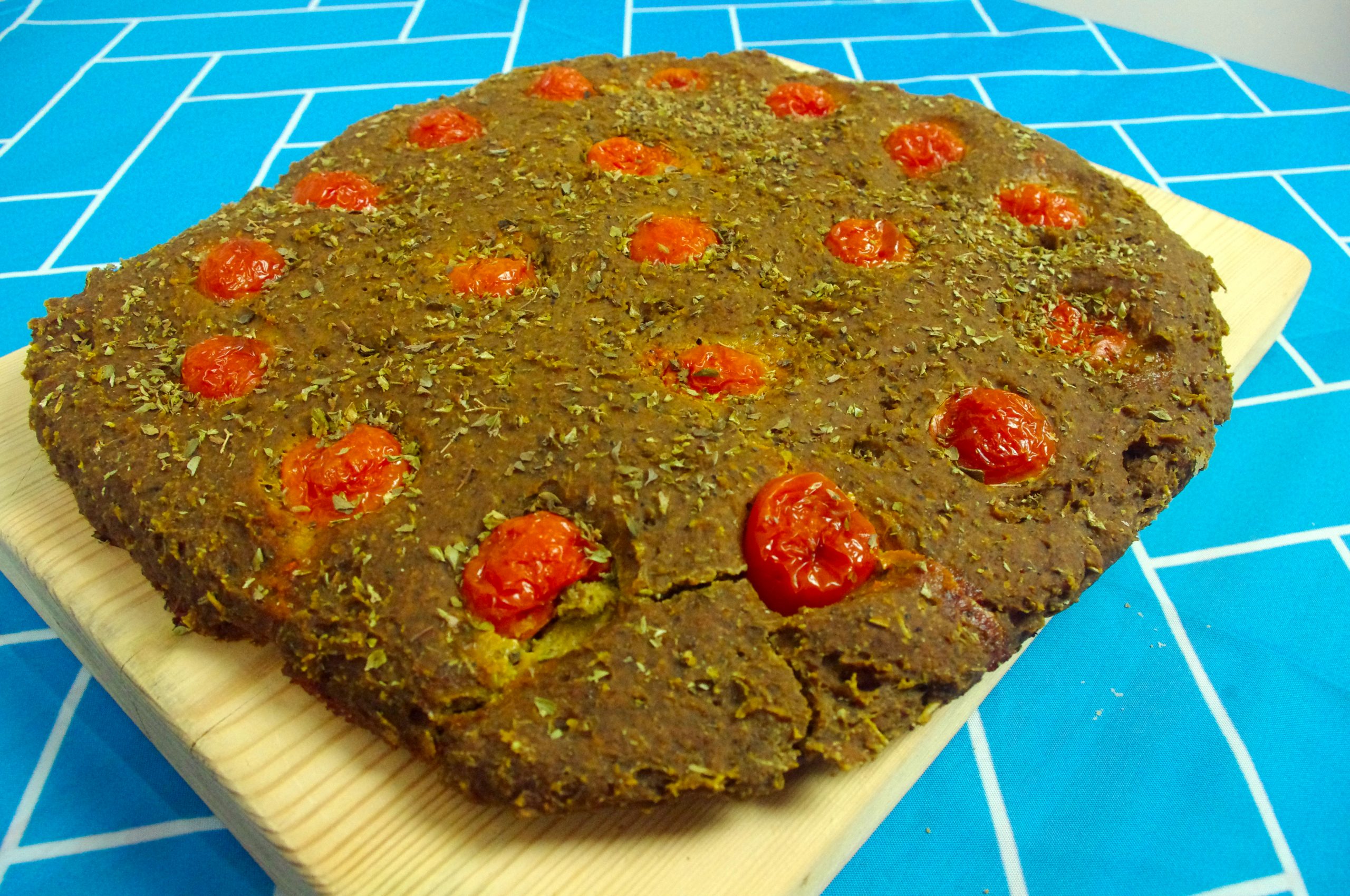 Focaccia de trigo sarraceno sin gluten